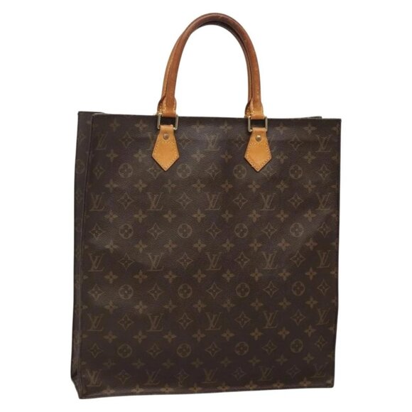 LOUIS VUITTON Monogram Sac Plat Hand Bag M51140 LV Auth 137711 - Picture 1 of 16